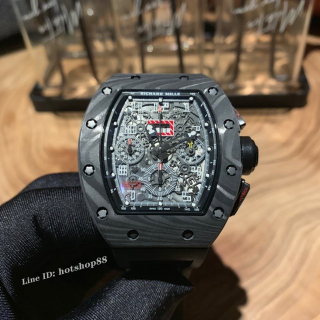 理查德米勒RICHARD MILLE RM011-FM顶级碳纤维壳套男士腕表 gjs2155